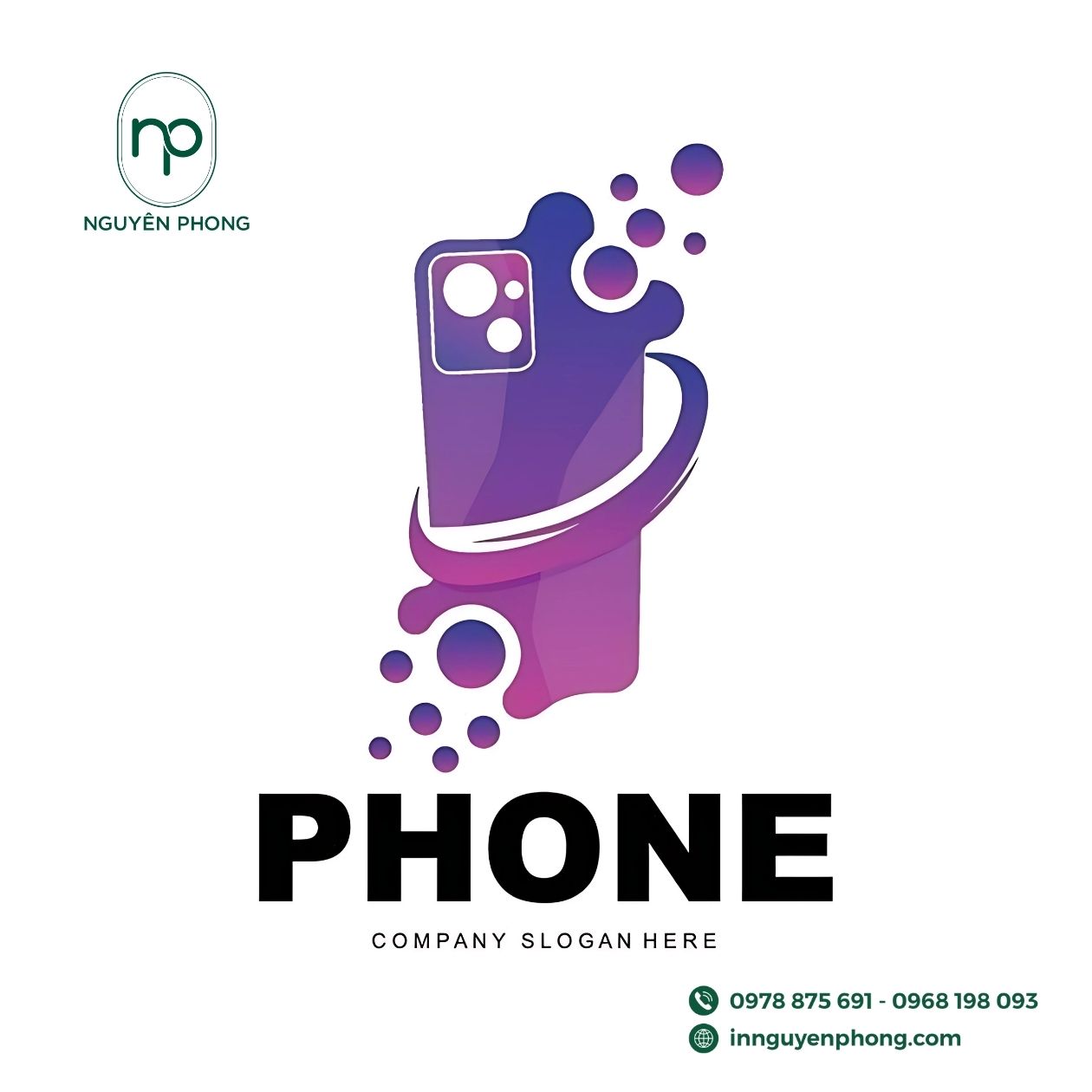 Mẫu thiết kế logo phụ kiện điện thoại 